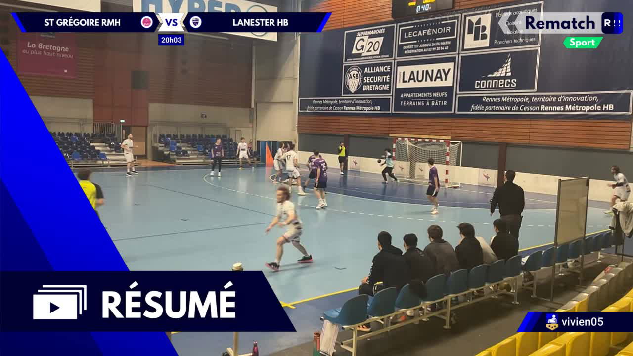 Cesson Rennes Metropole Hb 3 Vs Lanester Hb 2 16 Ans Prenationale