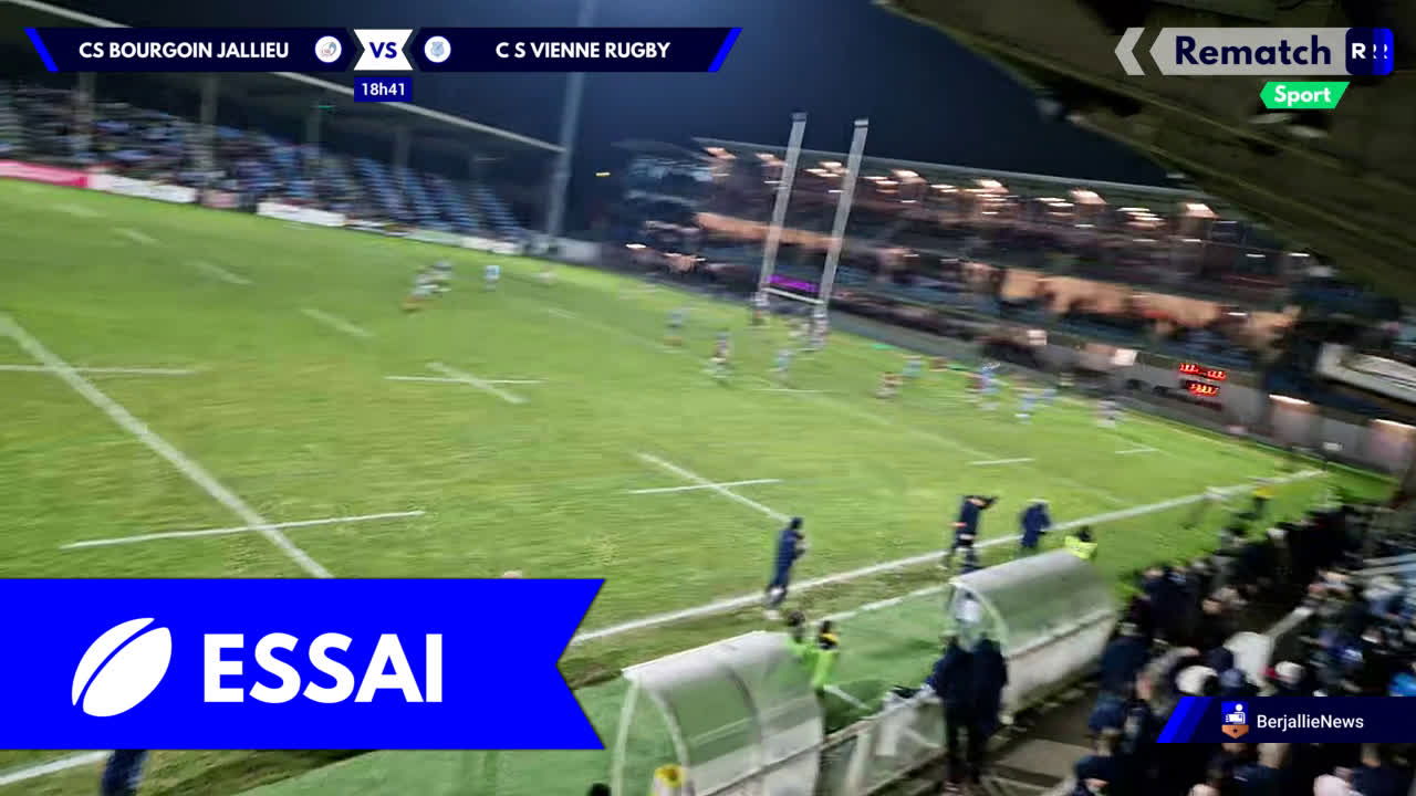 Essai CS BOURGOIN JALLIEU C S VIENNE RUGBY